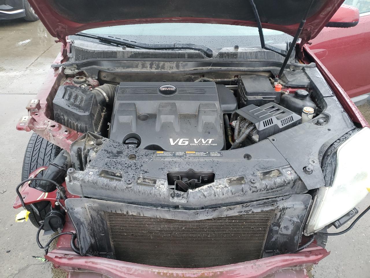 2011 GMC Terrain VIN 2CTFLSE58B6384139 Copart auction photo, front end / side damage thumbnail 12