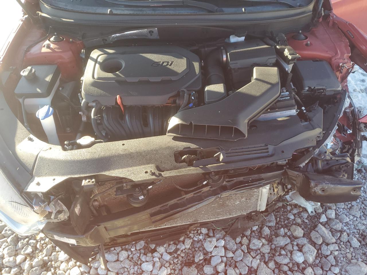 2019 Hyundai Sonata VIN 5NPE24AF1KH772250 Copart auction photo, front end / undercarriage damage thumbnail 13