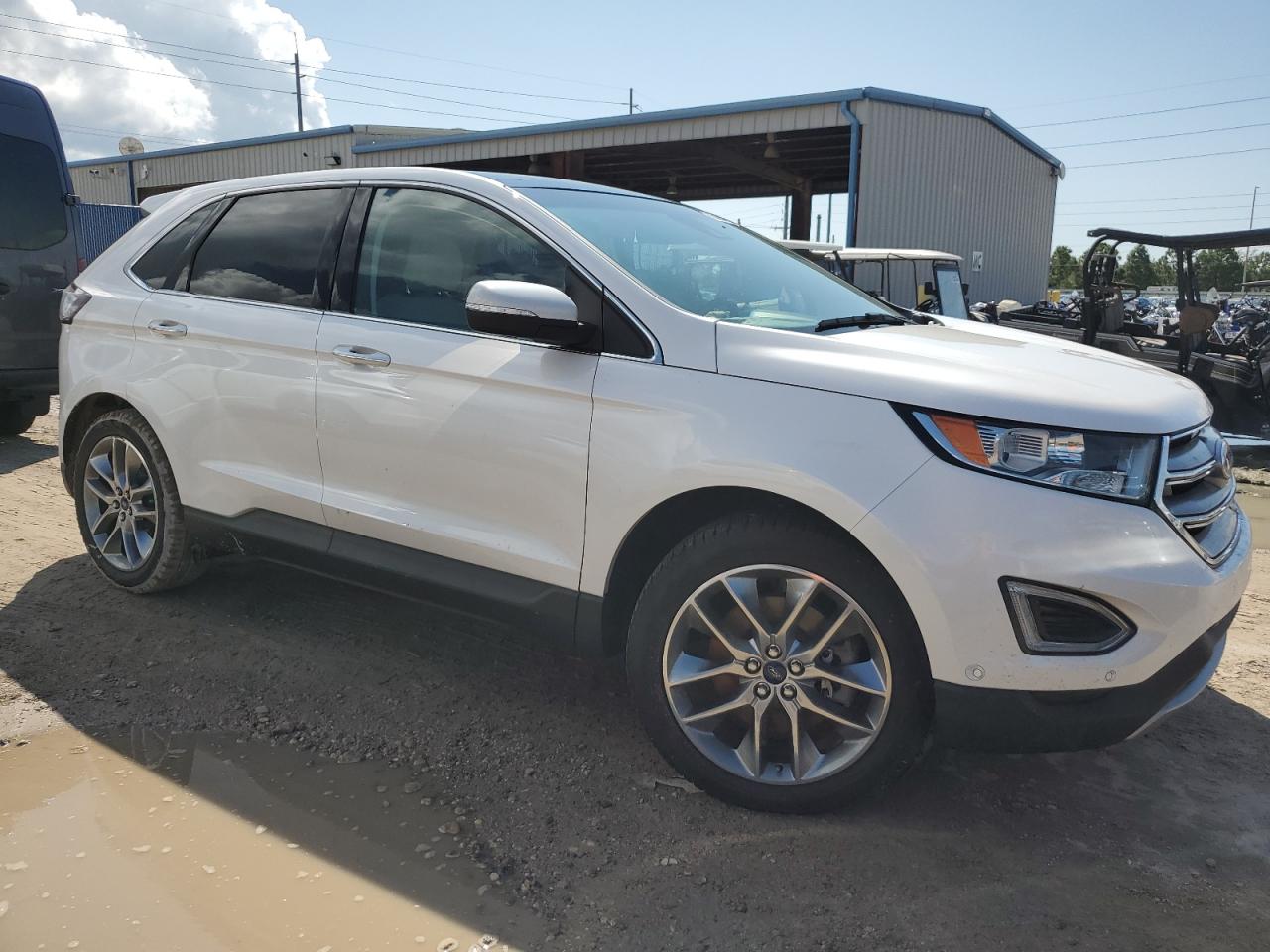 2015 Ford Edge VIN 2FMPK3K89FBC02223 Copart auction photo, water/flood damage thumbnail 4