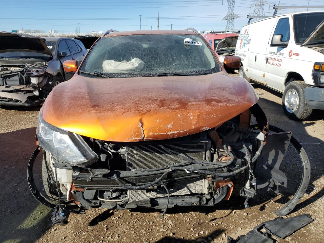 2017 Nissan Rogue VIN JN1BJ1CR9HW134099 Copart auction photo, front end damage thumbnail 5