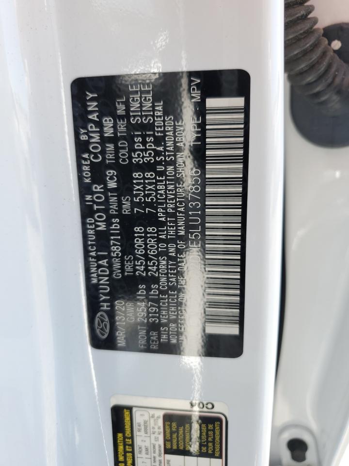 2020 Hyundai Palisade VIN KM8R2DHE5LU137856 Copart auction photo, front end damage thumbnail 13