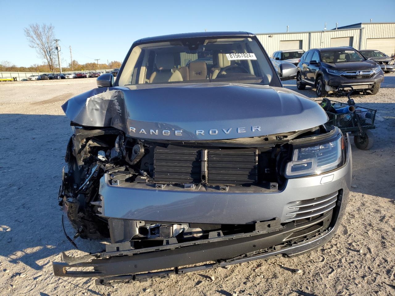 2019 Land Rover Range Rover VIN SALGS2SV1KA546759 Copart auction photo, front end / mechanical damage thumbnail 5