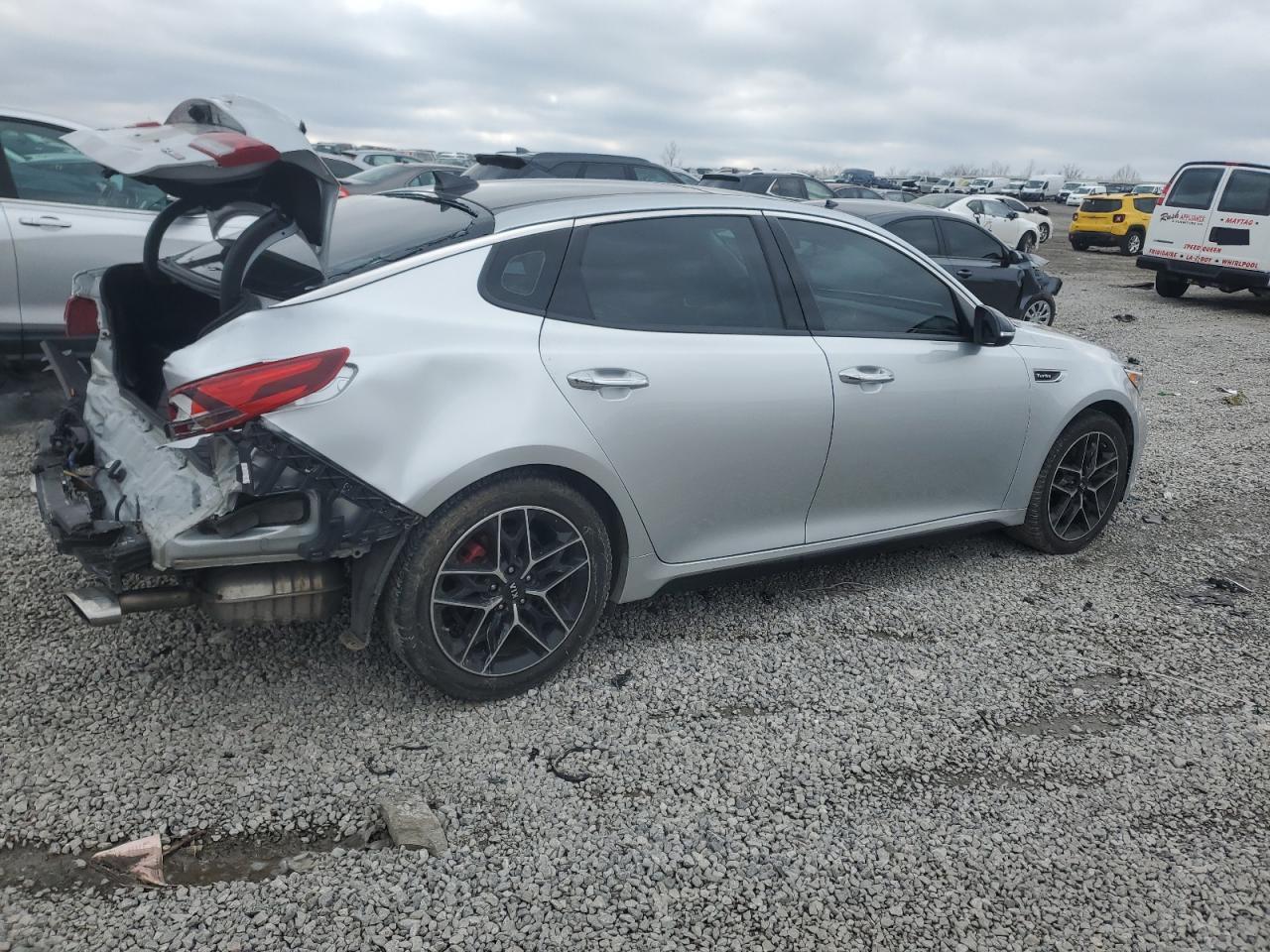 2020 KIA Optima VIN 5XXGW4L28LG431237 Copart auction photo, rear end damage thumbnail 3