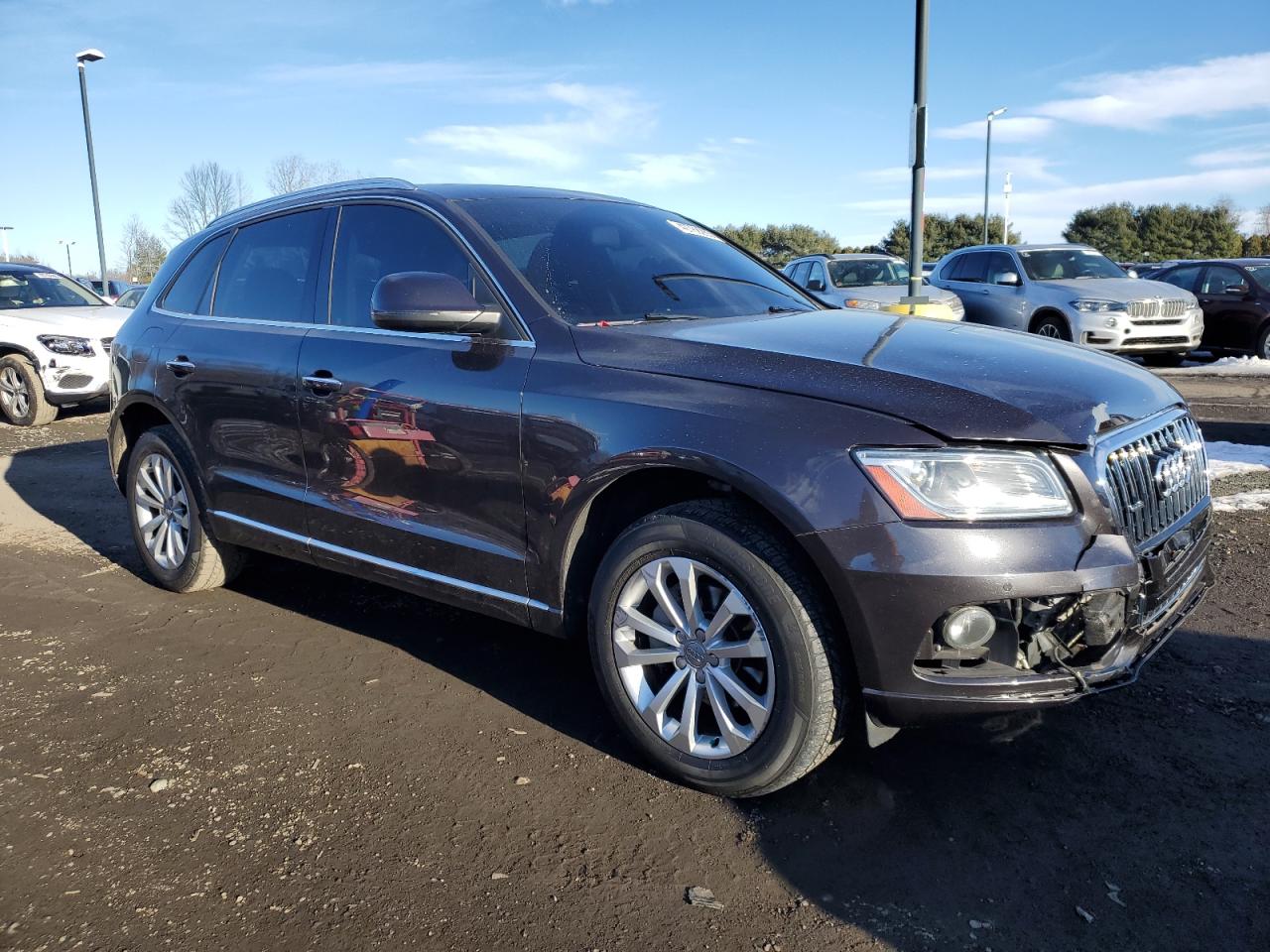 2015 Audi Q5 VIN WA1LFAFP2FA019376 Copart auction photo, front end damage thumbnail 4