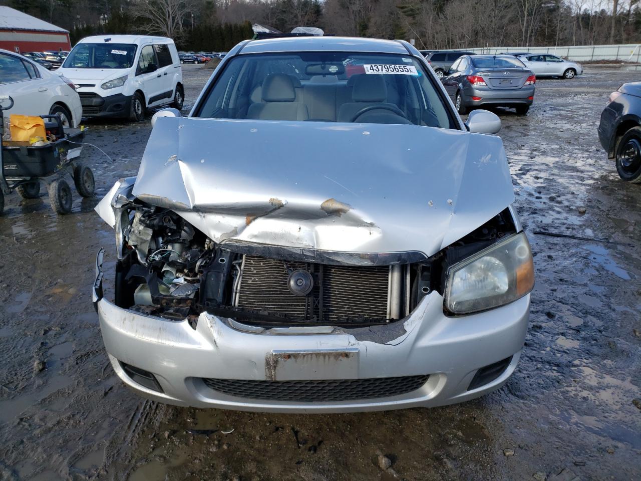 2009 KIA Spectra VIN KNAFE222595664815 Copart auction photo, front end / side damage thumbnail 5