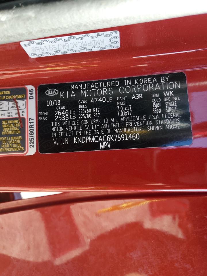 2019 KIA Sportage VIN KNDPMCAC6K7591460 Copart auction photo, front end / undercarriage damage thumbnail 15