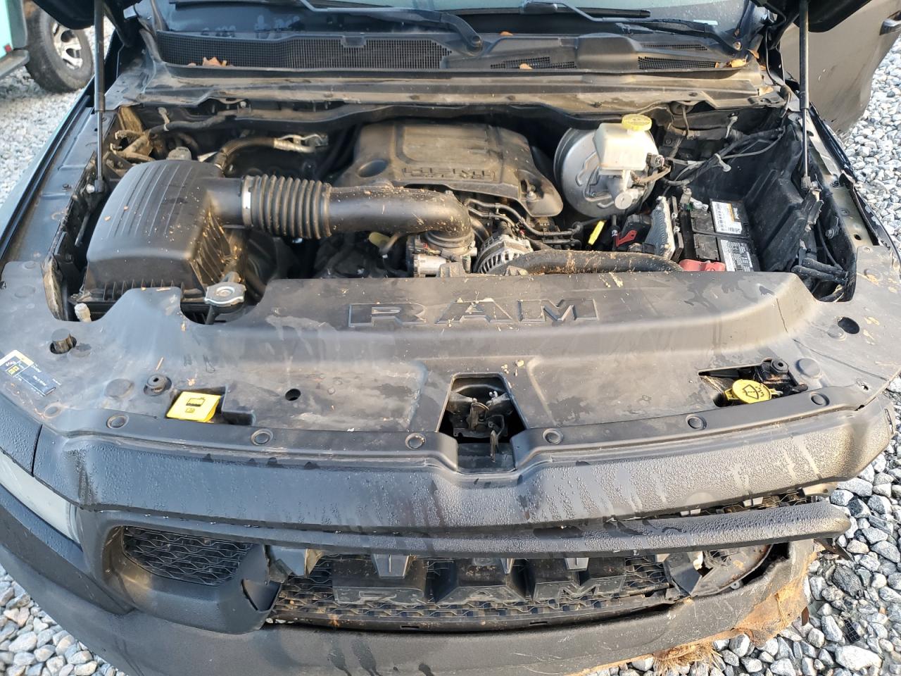 2019 RAM 1500 VIN 1C6RRELT2KN724222 Copart auction photo, all over damage thumbnail 11