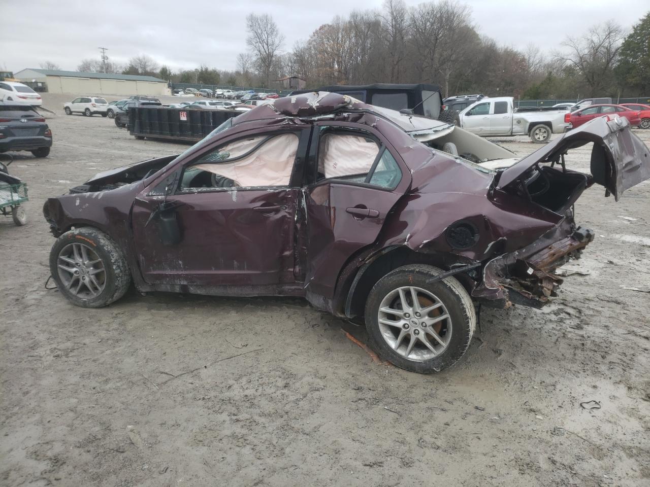 2012 Ford Fusion VIN 3FAHP0GA2CR443614 Copart auction photo, all over damage thumbnail 2