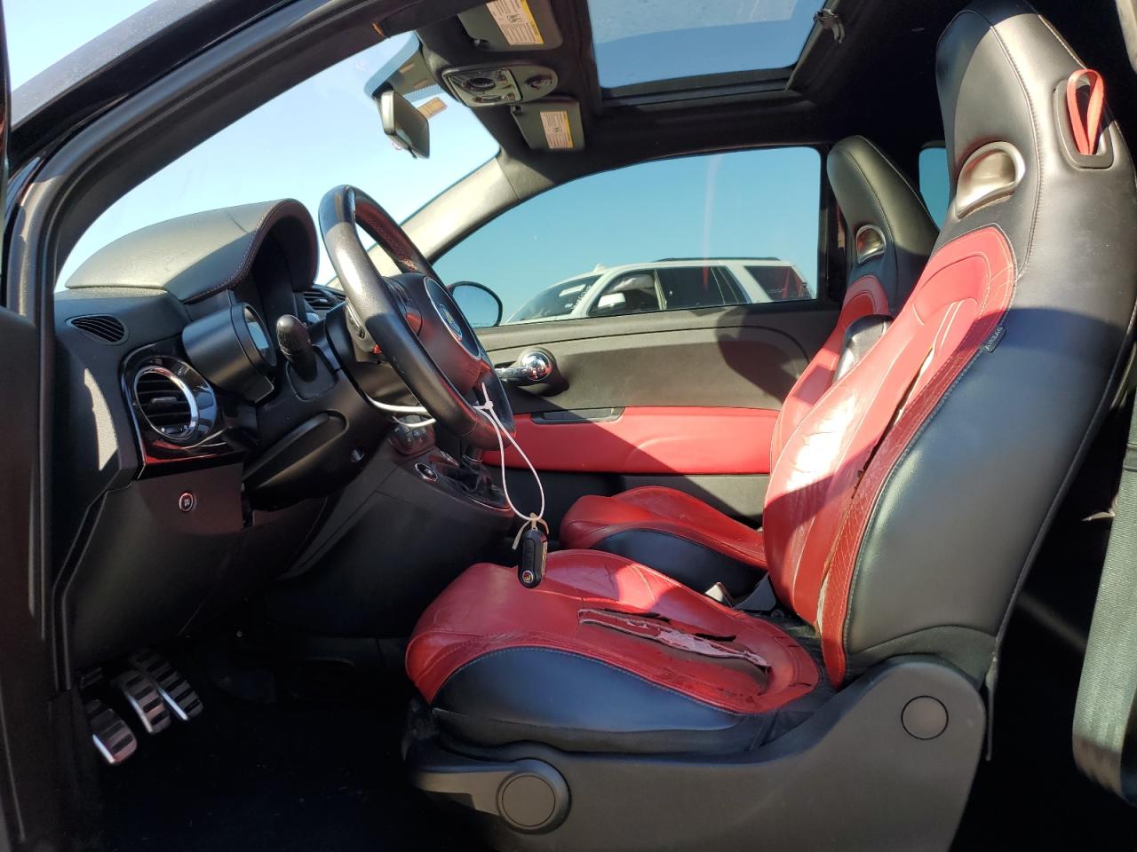 2013 Fiat 500 VIN 3C3CFFFH8DT529138 Copart auction photo, water/flood damage thumbnail 7