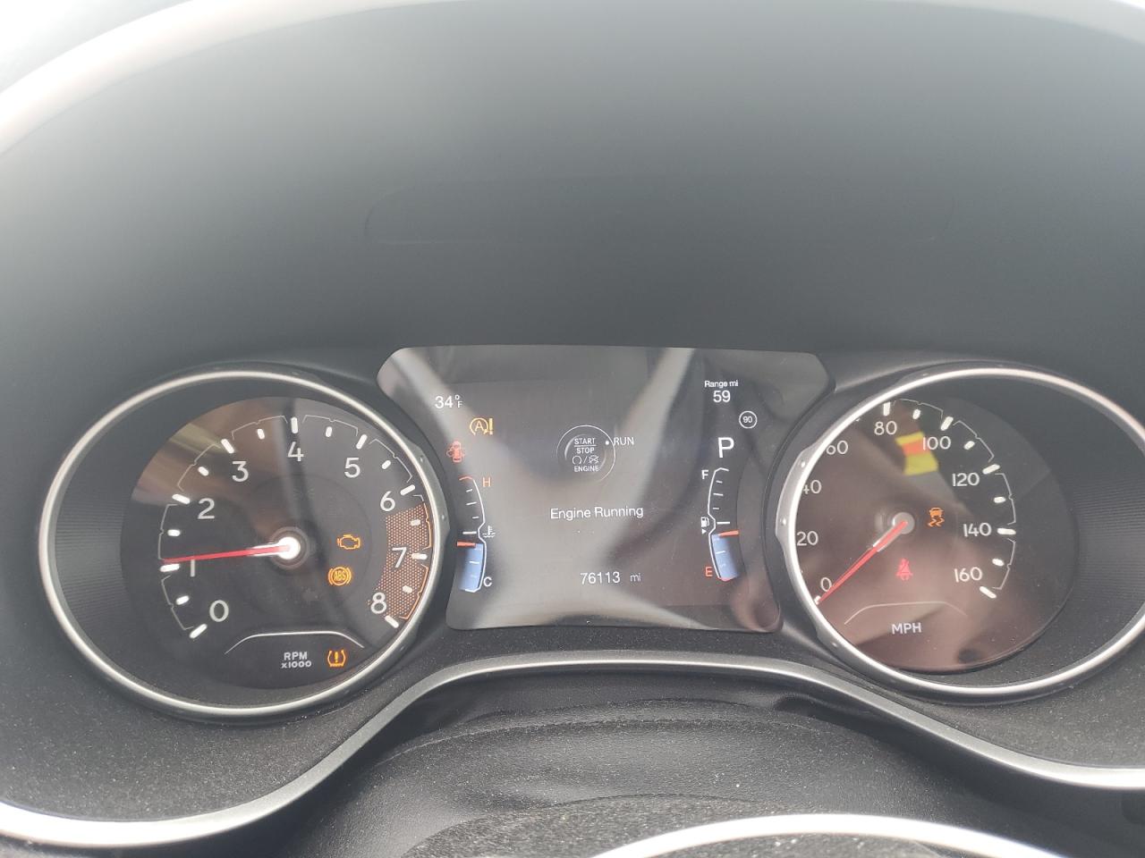 2019 Jeep Compass VIN 3C4NJDBB7KT651141 Copart auction photo, front end damage thumbnail 9