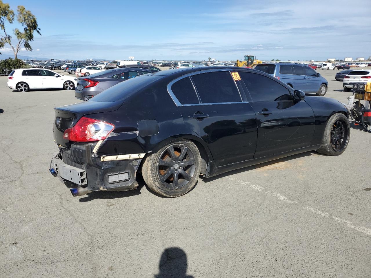 2008 Infiniti G VIN JNKBV61E48M218050 Copart auction photo, rear end / front end damage thumbnail 3