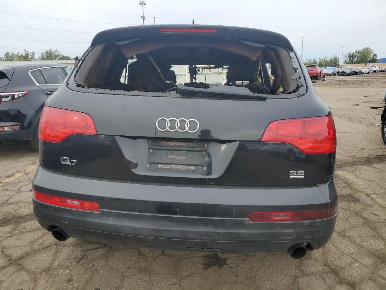 2008 Audi Q7 VIN WA1BY74L08D013912 Copart auction photo, burn / missing/altered vin damage thumbnail 6