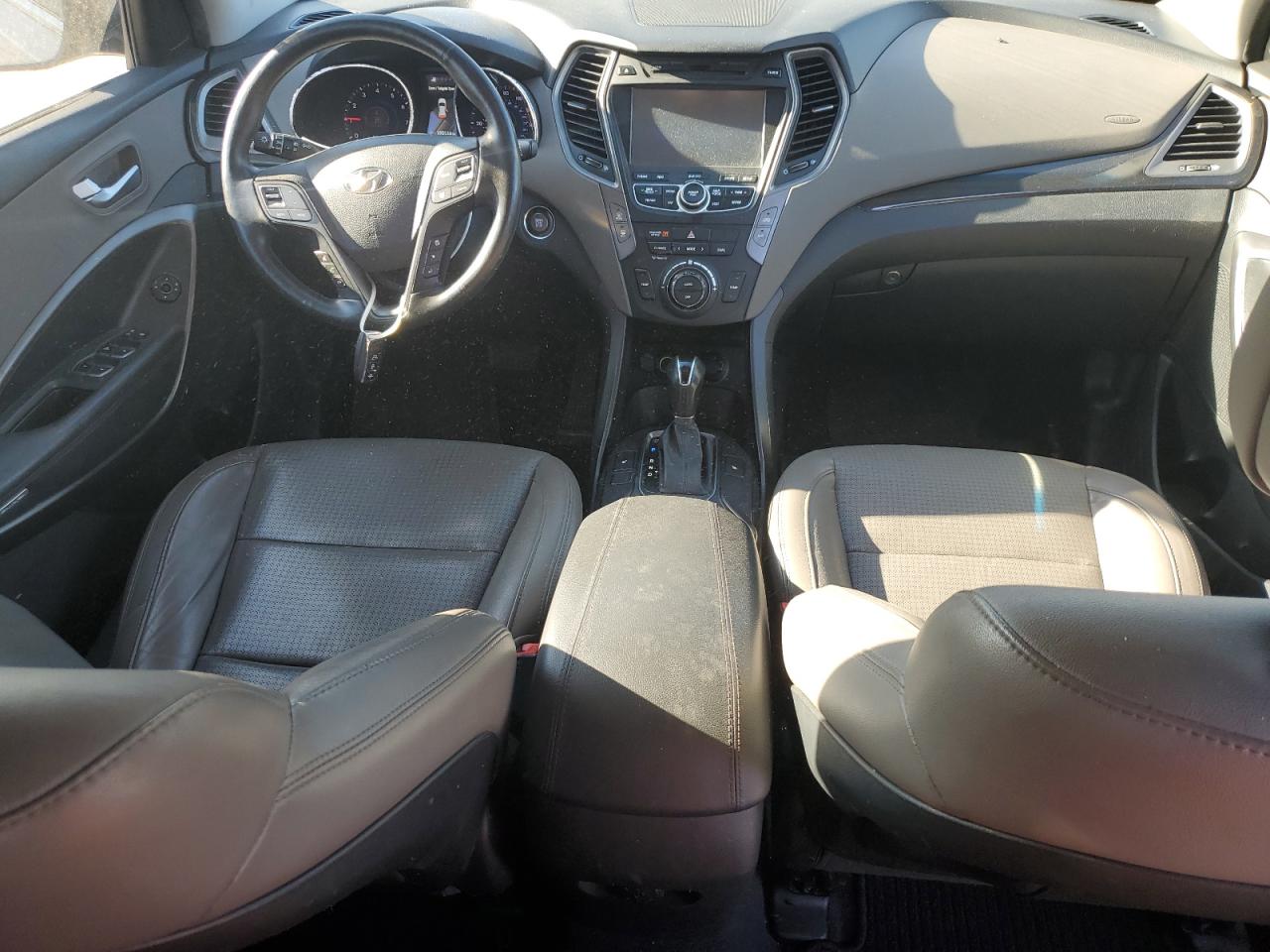 2013 Hyundai Santa Fe VIN 5XYZU3LB1DG073856 Copart auction photo, top/roof / rear end damage thumbnail 8