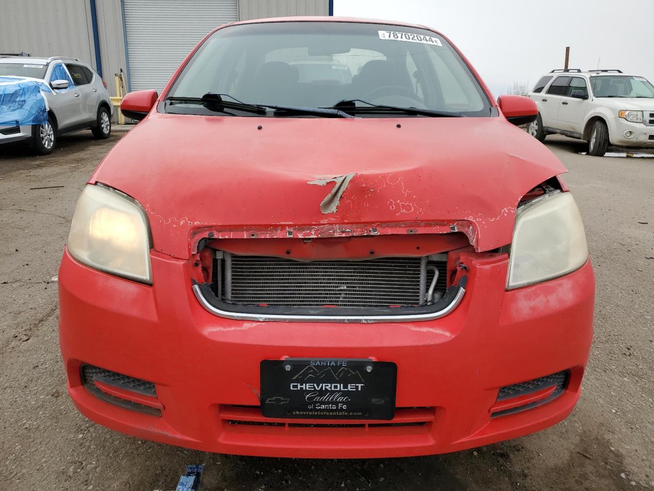 2010 Chevrolet Aveo VIN KL1TD5DE9AB123460 Copart auction photo, front end damage thumbnail 5