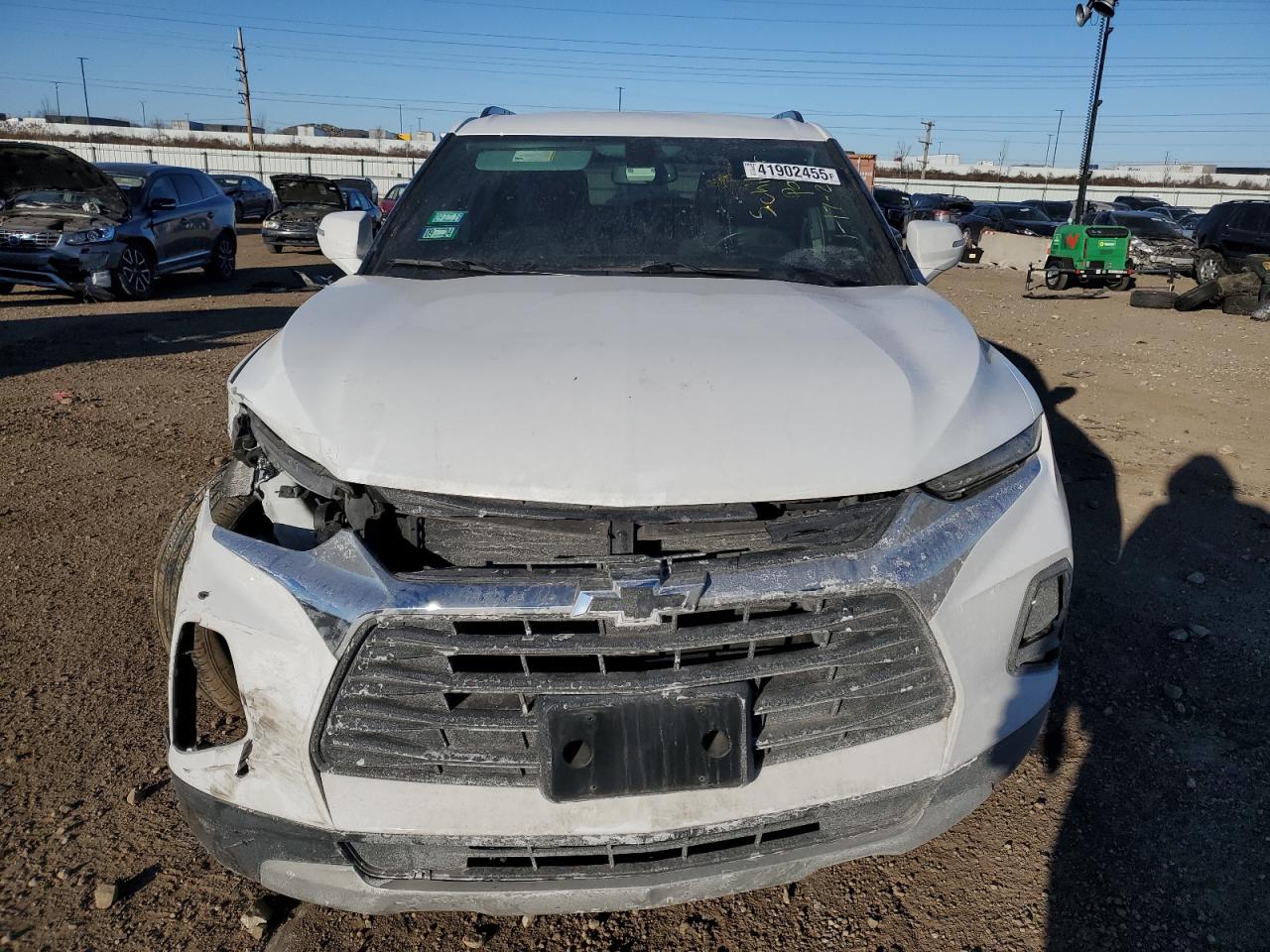 2020 Chevrolet Blazer VIN 3GNKBCR40LS712801 Copart auction photo, front end / side damage thumbnail 5