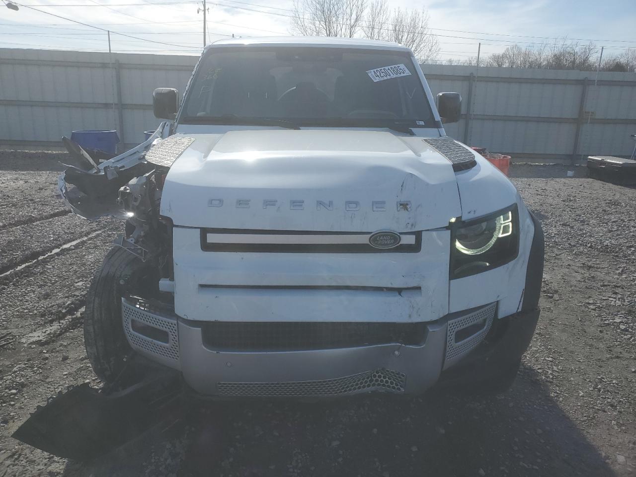 2021 Land Rover Defender VIN SALEP7RU4M2060706 Copart auction photo, front end damage thumbnail 5
