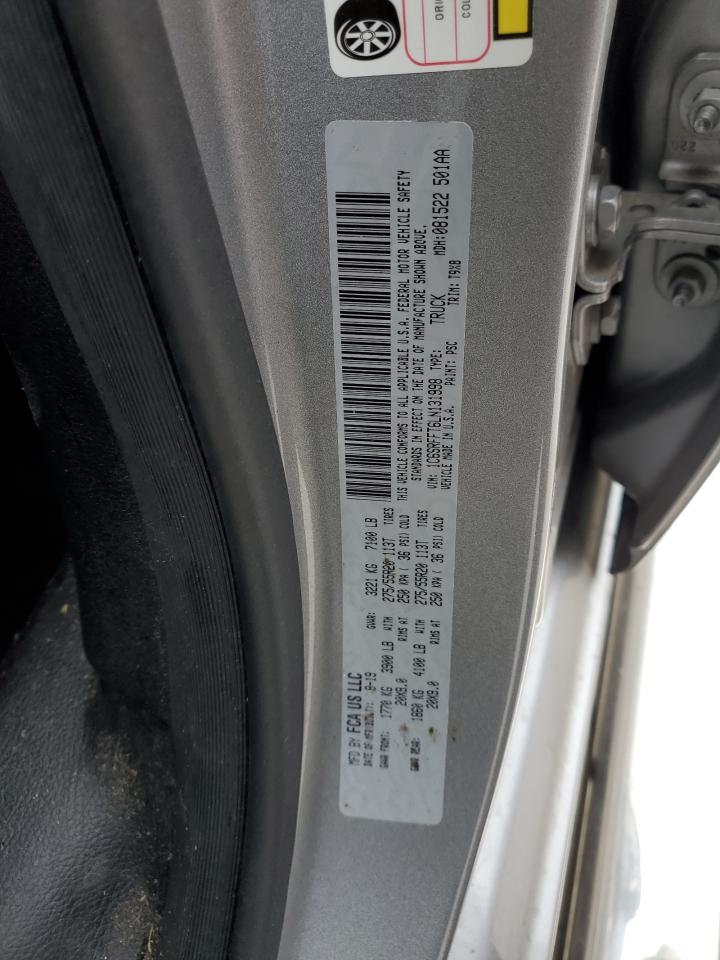 2020 RAM 1500 VIN 1C6SRFFT6LN131998 Copart auction photo, front end damage thumbnail 12