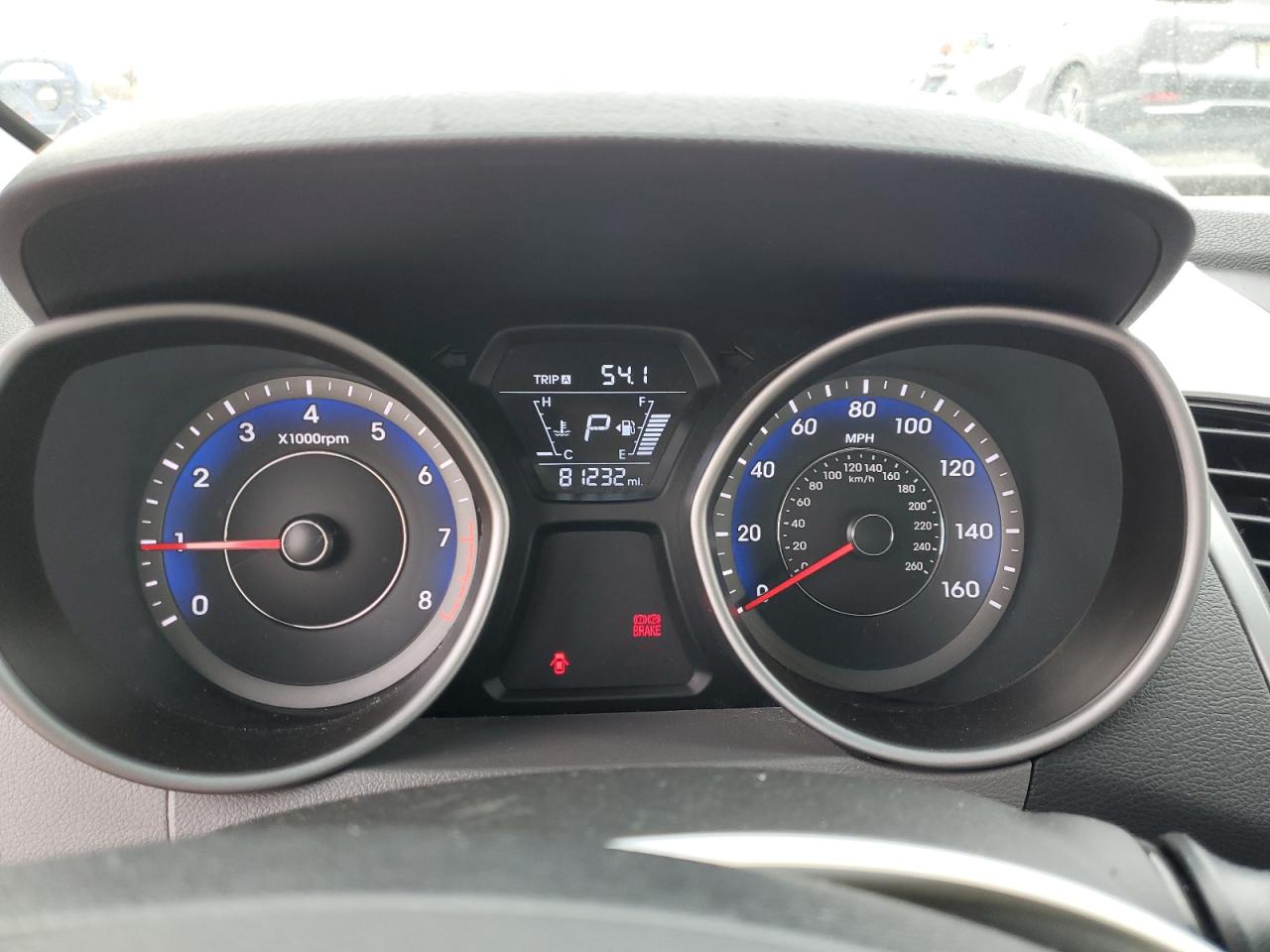 2014 Hyundai Elantra VIN KMHDH4AE6EU085210 Copart auction photo, side / front end damage thumbnail 9