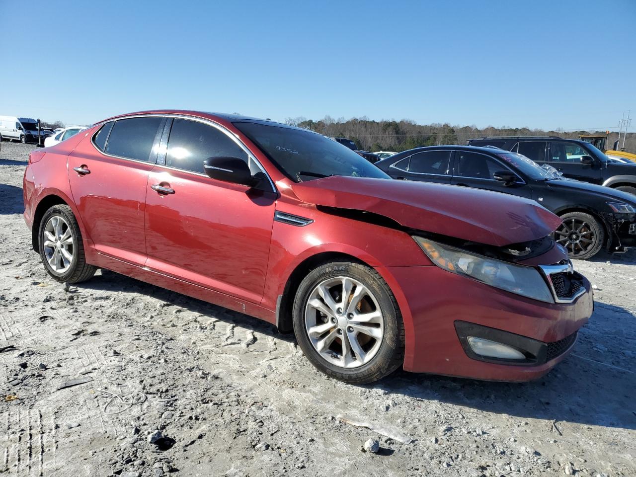 2013 KIA Optima VIN 5XXGN4A75DG109352 Copart auction photo, all over damage thumbnail 4