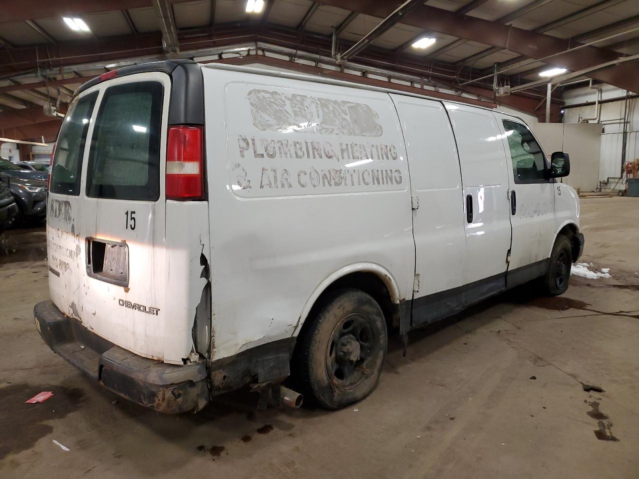 2006 Chevrolet Express VIN 1GCFG15X861262157 Copart auction photo, top/roof / side damage thumbnail 3
