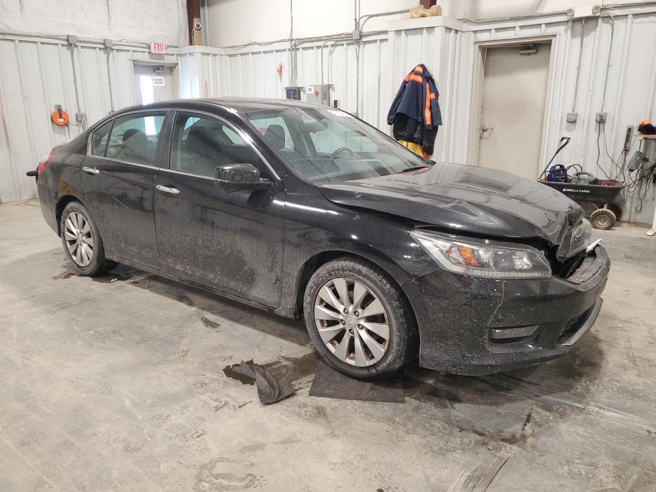2014 Honda Accord VIN 1HGCR2F73EA055550 Copart auction photo, front end damage thumbnail 4