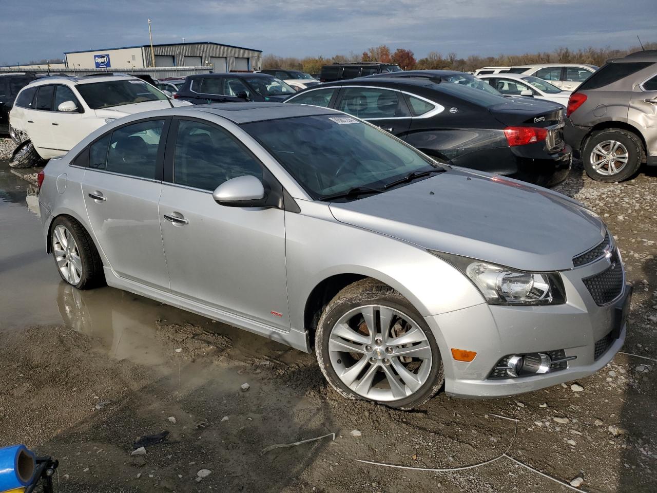 2014 Chevrolet Cruze VIN 1G1PG5SB1E7111086 Copart auction photo, side / rear end damage thumbnail 4