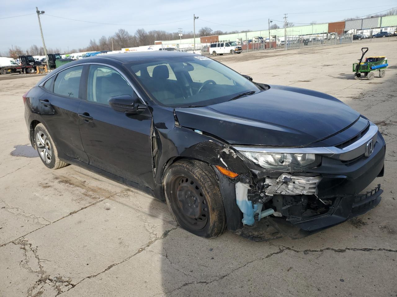 2018 Honda Civic VIN 2HGFC2F50JH549325 Copart auction photo, front end / rear end damage thumbnail 4