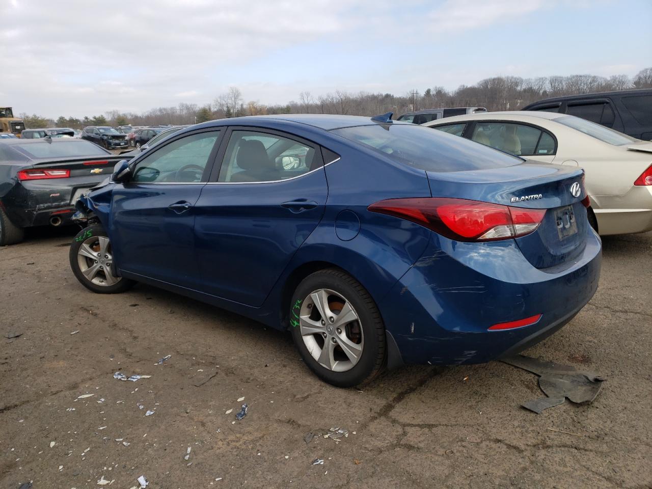 2016 Hyundai Elantra VIN KMHDH4AE7GU601352 Copart auction photo, front end damage thumbnail 2