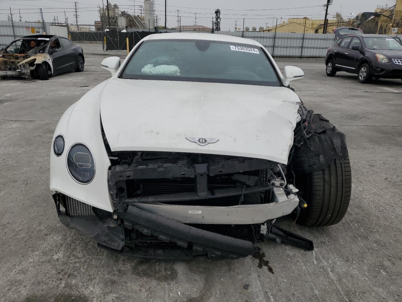 2020 Bentley Continental VIN SCBCG2ZG1LC075896 Copart auction photo, front end / minor dent/scratches damage thumbnail 5
