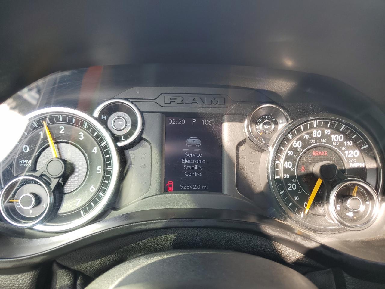 2019 RAM 1500 VIN 1C6RRFFG9KN819221 Copart auction photo, vandalism / side damage thumbnail 9
