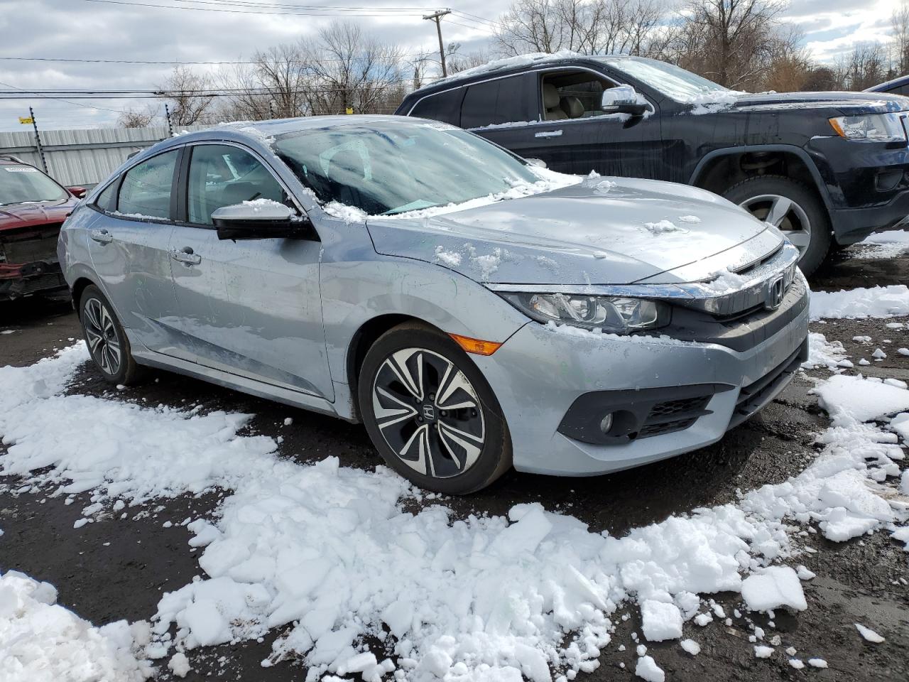 2016 Honda Civic VIN 19XFC1F75GE222319 Copart auction photo, rear end / minor dent/scratches damage thumbnail 4