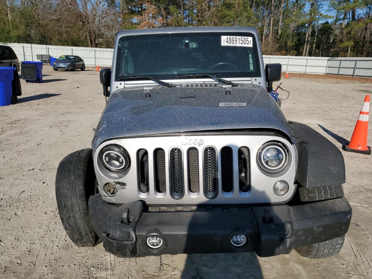 2017 Jeep Wrangler VIN 1C4BJWDG8HL678196 Copart auction photo, front end / side damage thumbnail 5