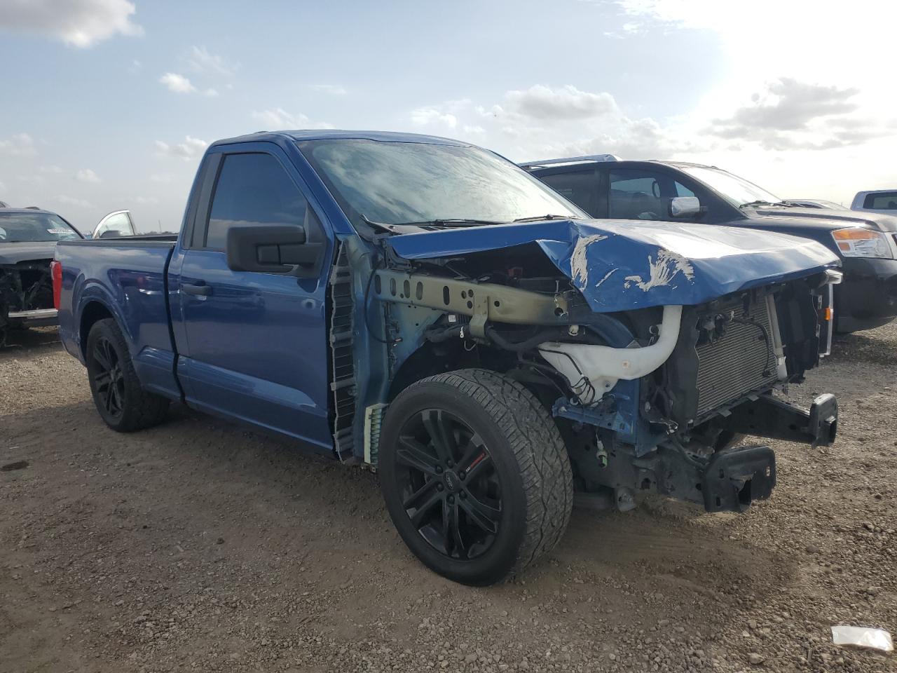 2023 Ford F-150 VIN 1FTMF1C57PKF39081 Copart auction photo, front end damage thumbnail 4
