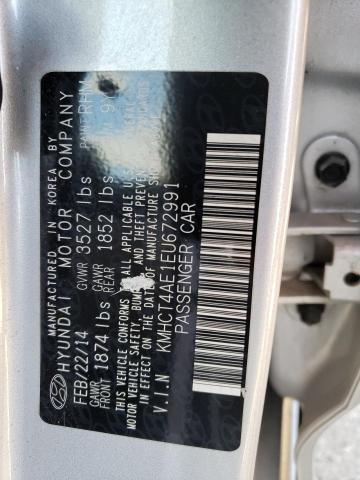 2014 Hyundai Accent VIN KMHCT4AE1EU672991 Copart auction photo, front end damage thumbnail 12