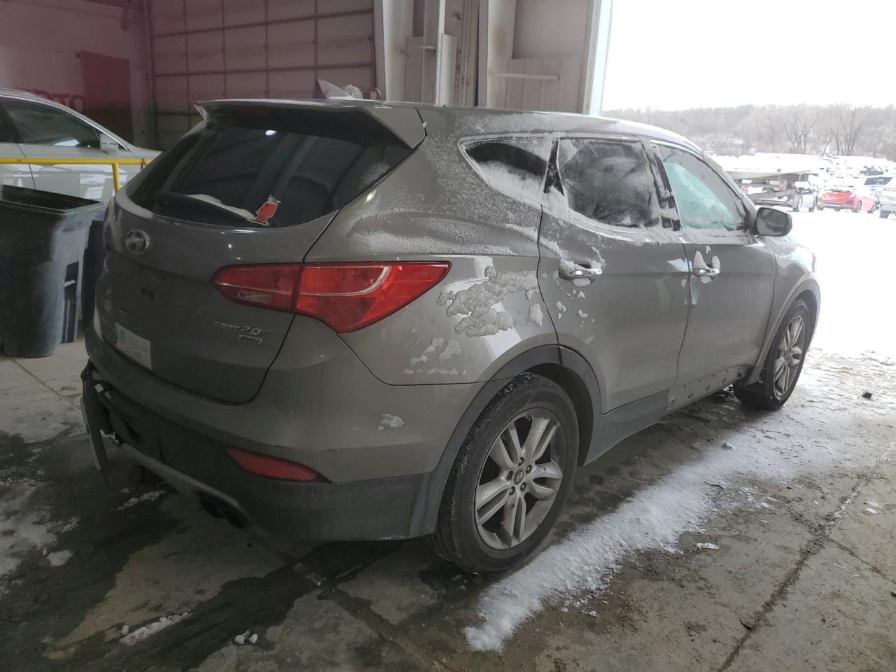 2013 Hyundai Santa Fe VIN 5XYZWDLA2DG046544 Copart auction photo, rear end damage thumbnail 3