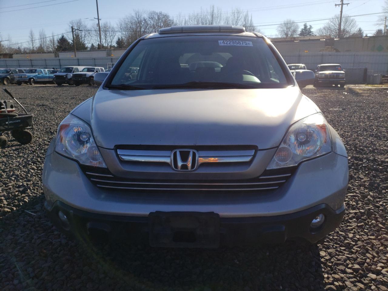2007 Honda CR-V VIN JHLRE487X7C118781 Copart auction photo, side / front end damage thumbnail 5