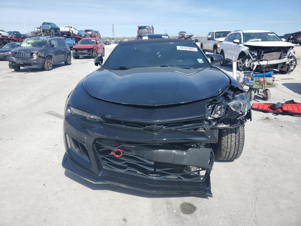 2018 Chevrolet Camaro VIN 1G1FB3DX3J0157836 Copart auction photo, front end / side damage thumbnail 5