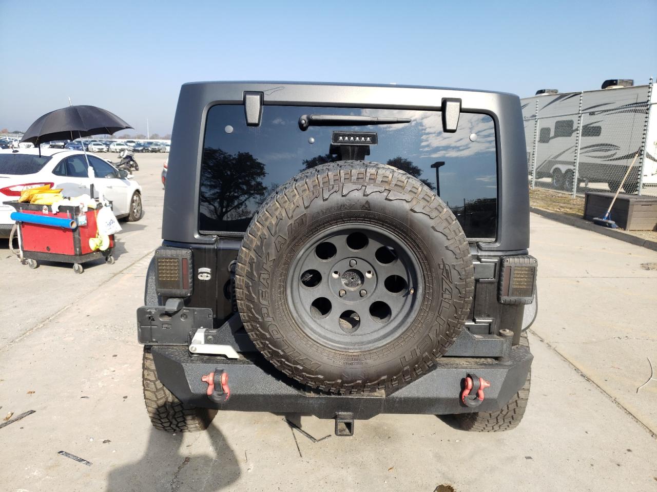 2017 Jeep Wrangler VIN 1C4BJWDG7HL714055 Copart auction photo, front end damage thumbnail 6