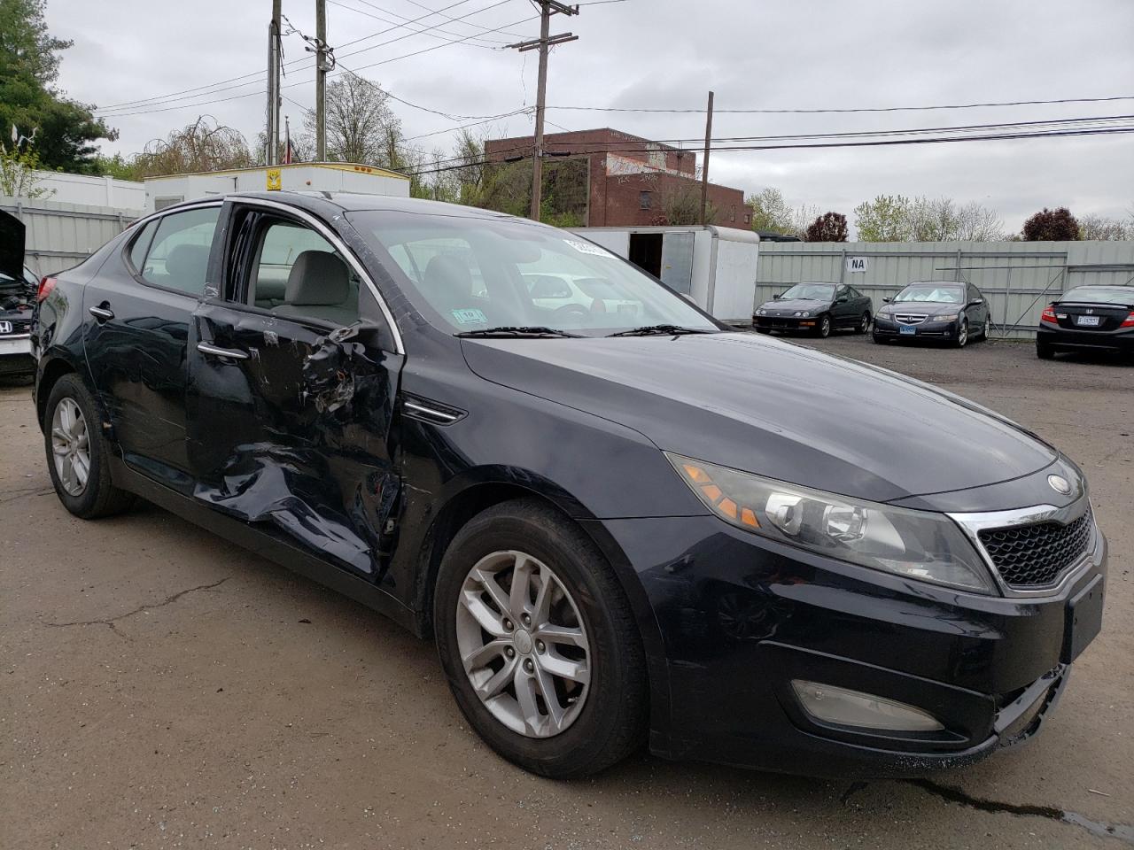 2013 KIA Optima VIN 5XXGM4A71DG210407 Copart auction photo, side / minor dent/scratches damage thumbnail 4