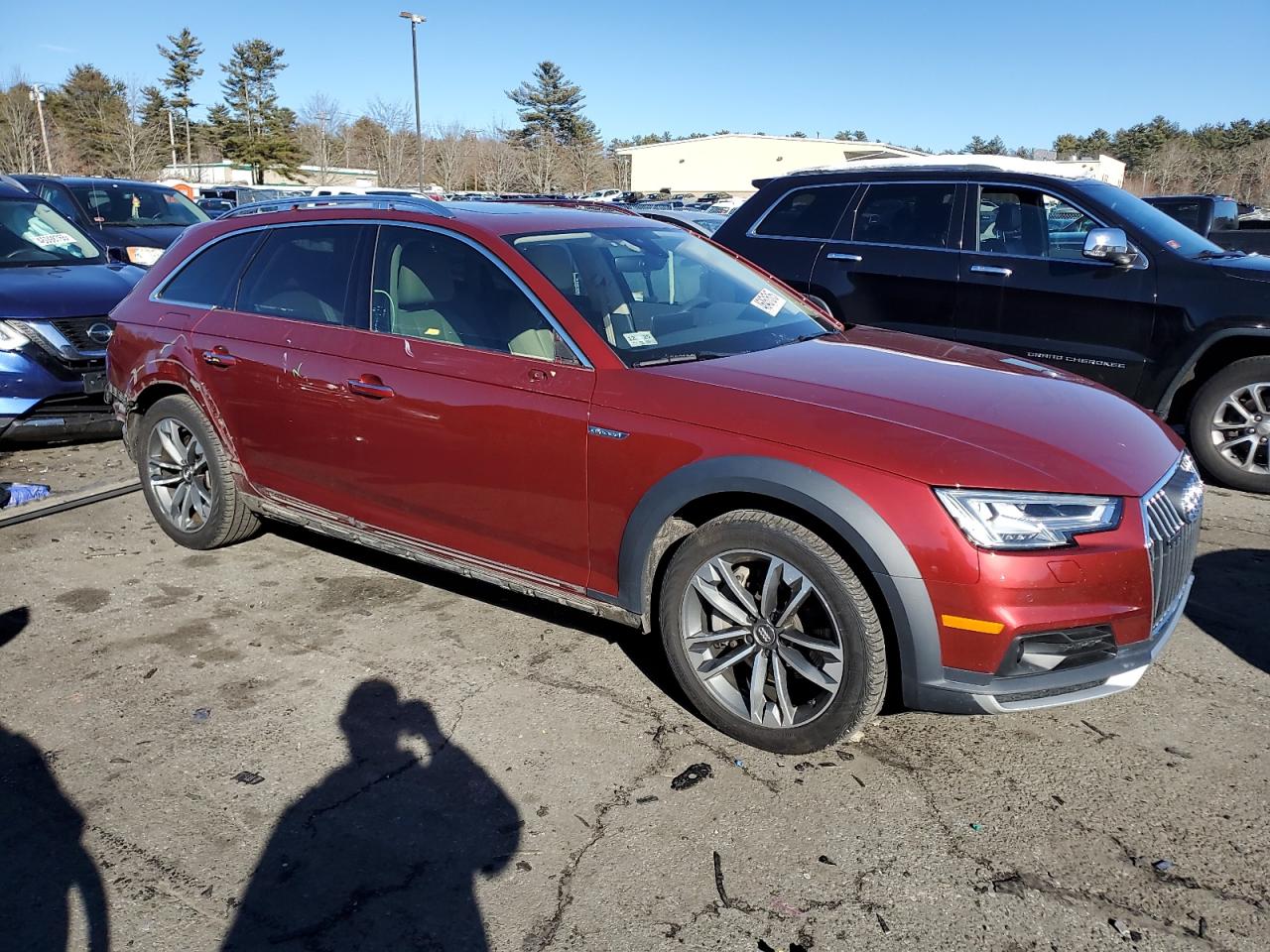 2018 Audi A4 VIN WA19NAF43JA121233 Copart auction photo, rear end / side damage thumbnail 4