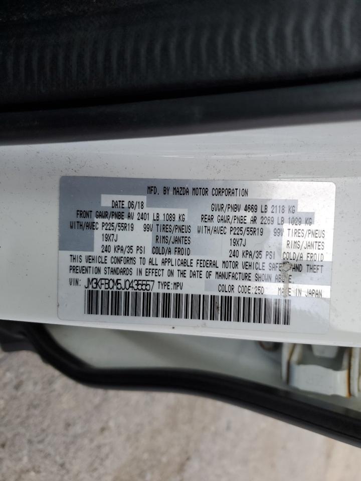 2018 Mazda CX-5 VIN JM3KFBCM5J0435557 Copart auction photo, front end / minor dent/scratches damage thumbnail 15