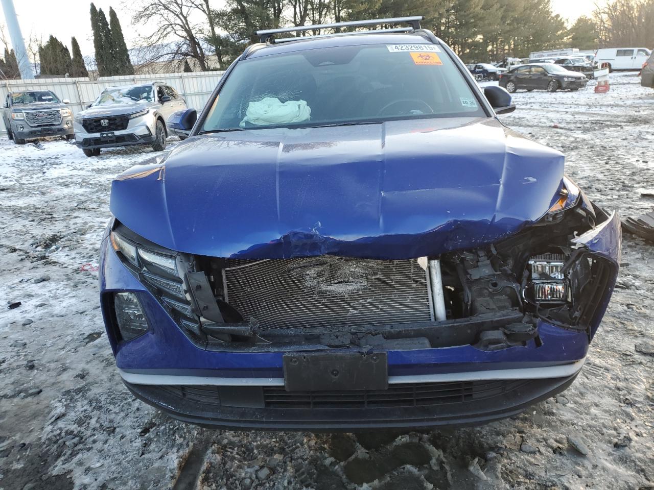 2022 Hyundai Tucson VIN 5NMJFCAE8NH050828 Copart auction photo, front end damage thumbnail 5