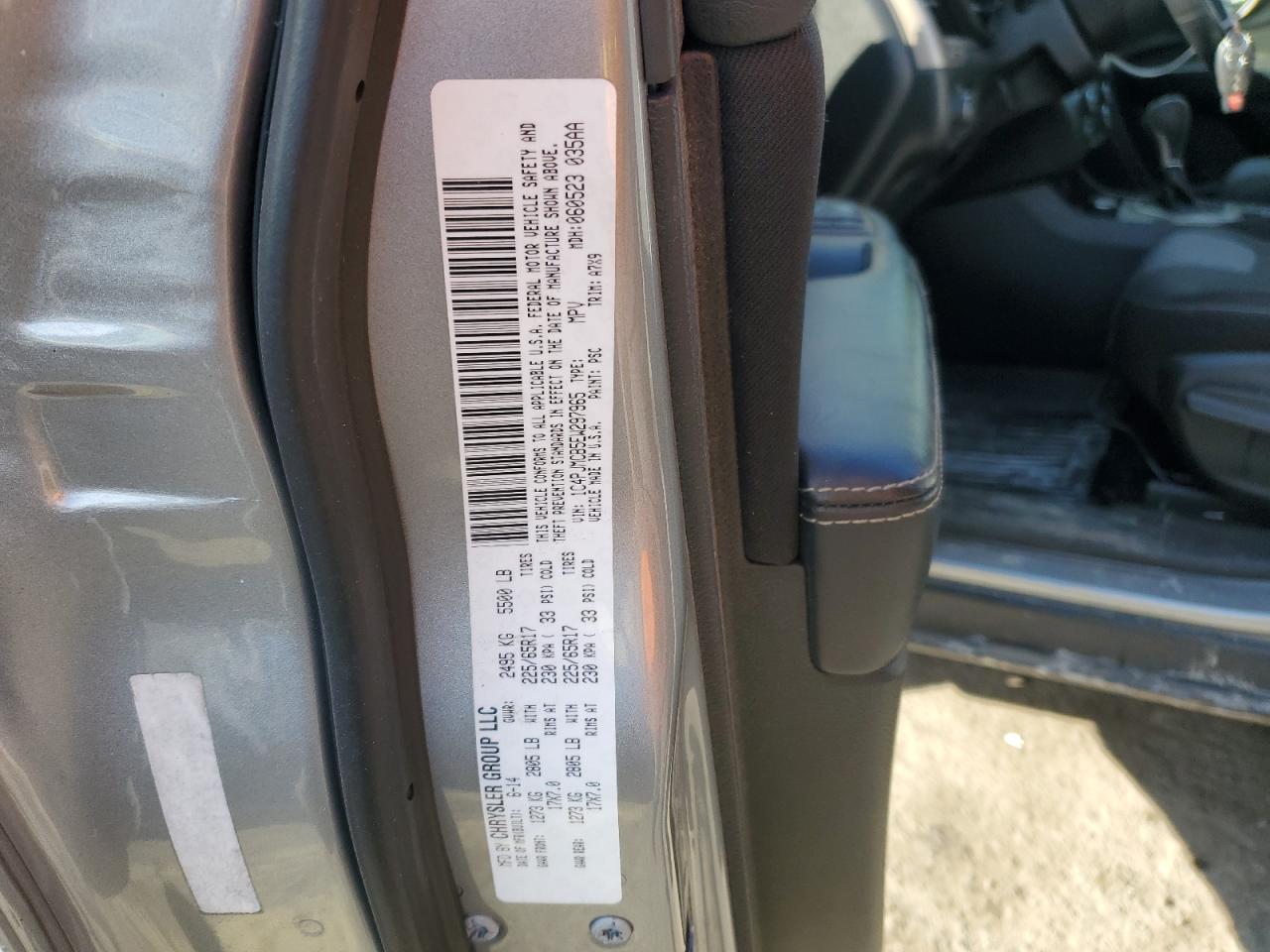 2014 Jeep Grand Cherokee VIN 1C4PJMCB5EW297965 Copart auction photo, front end damage thumbnail 13