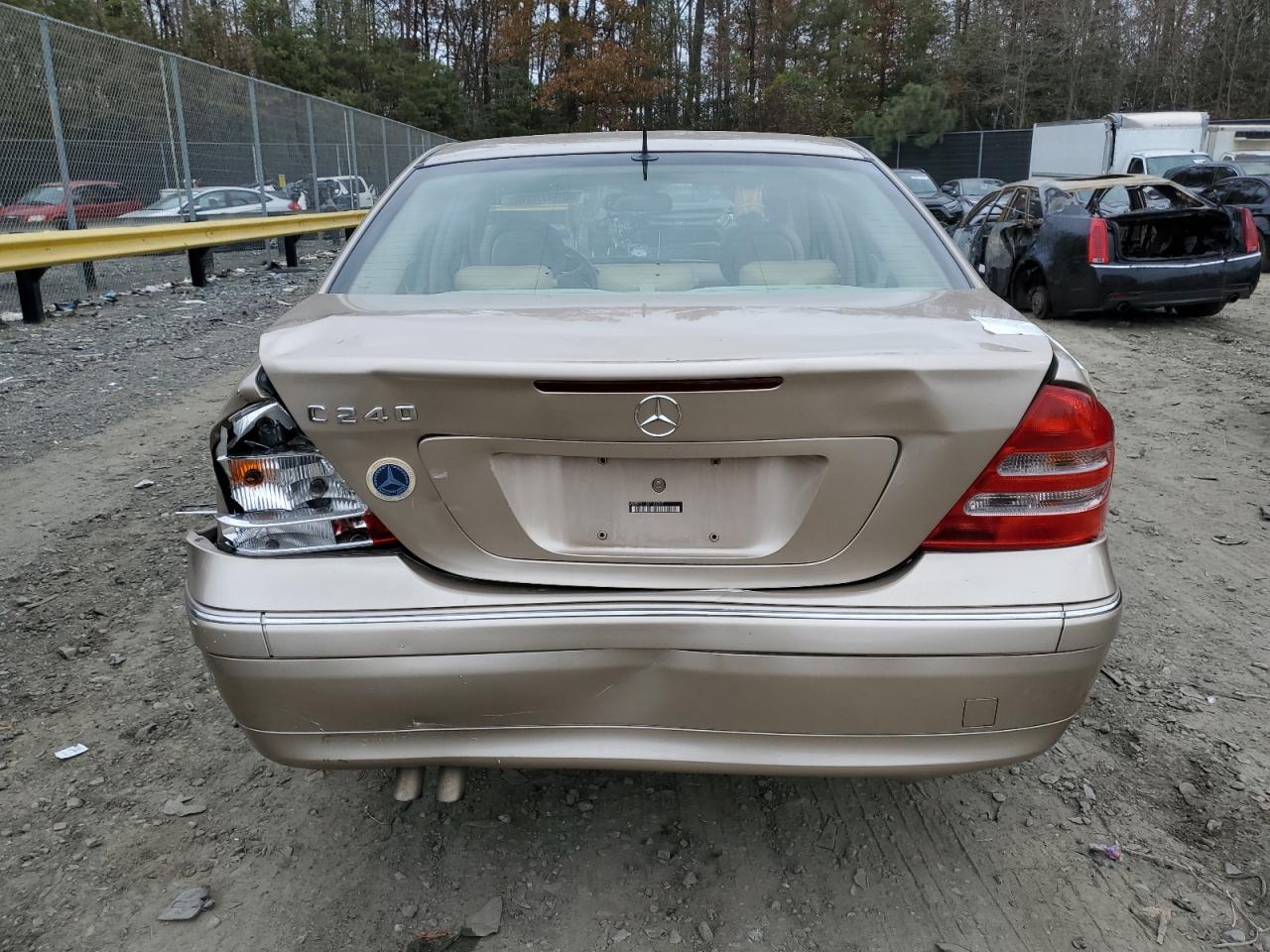 2002 Mercedes-Benz C-klasse VIN WDBRF61J52F162317 Copart auction photo, rear end damage thumbnail 6