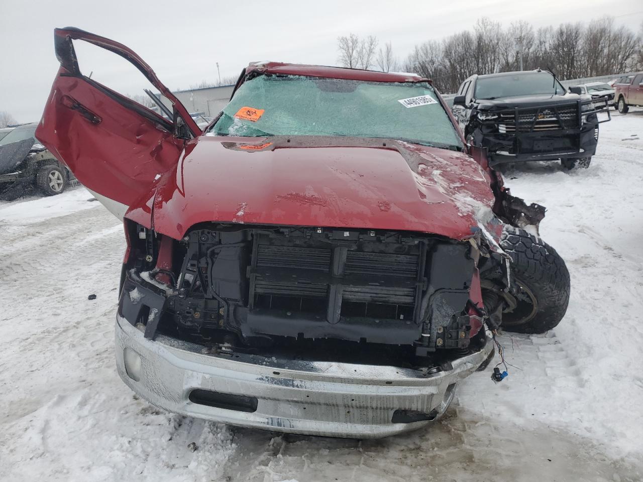 2014 RAM 1500 VIN 1C6RR7NT4ES133307 Copart auction photo, rollover damage thumbnail 5