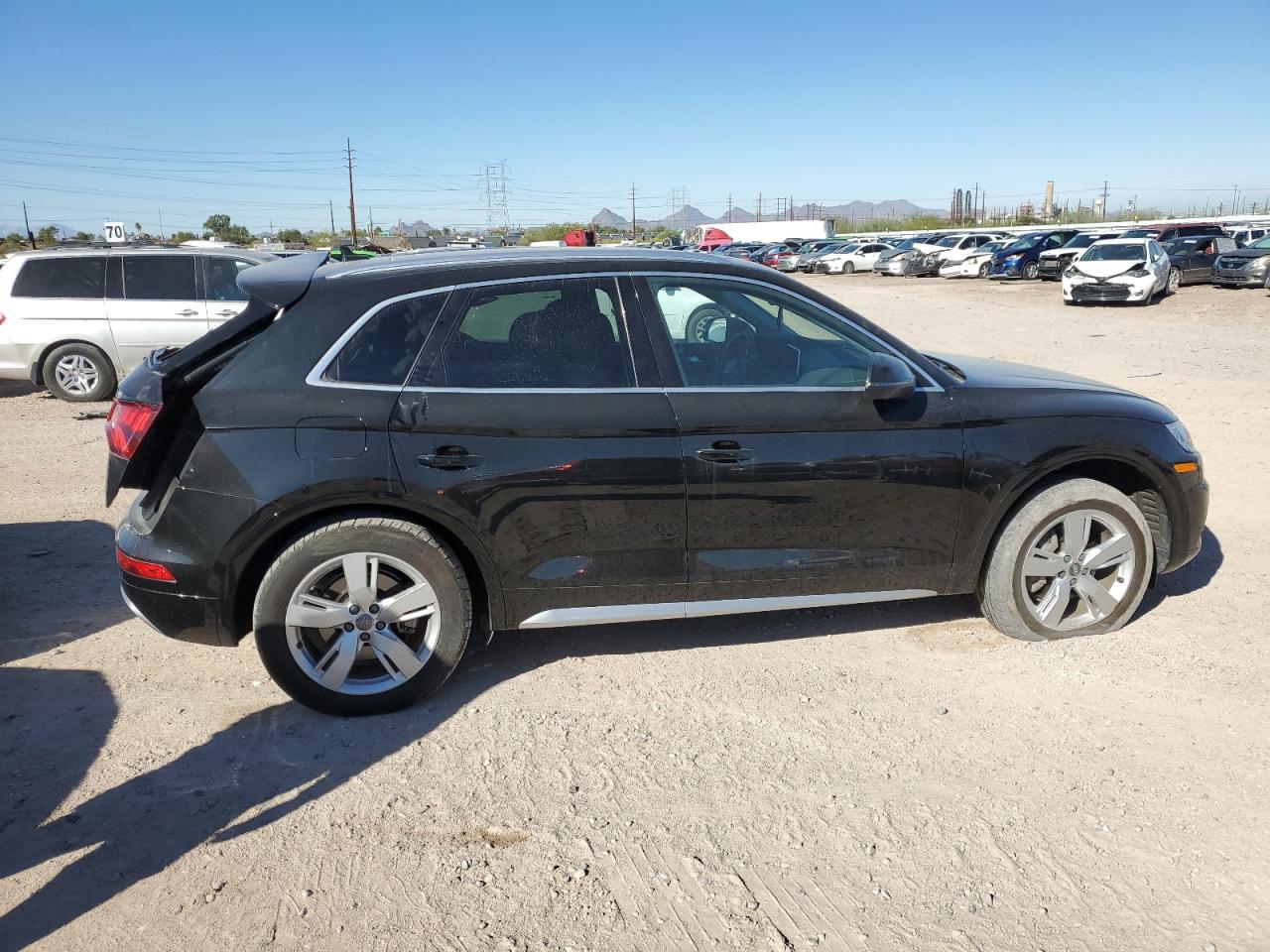 2018 Audi Q5 VIN WA1BNAFY5J2212213 Copart auction photo, rear end / frame damage damage thumbnail 3