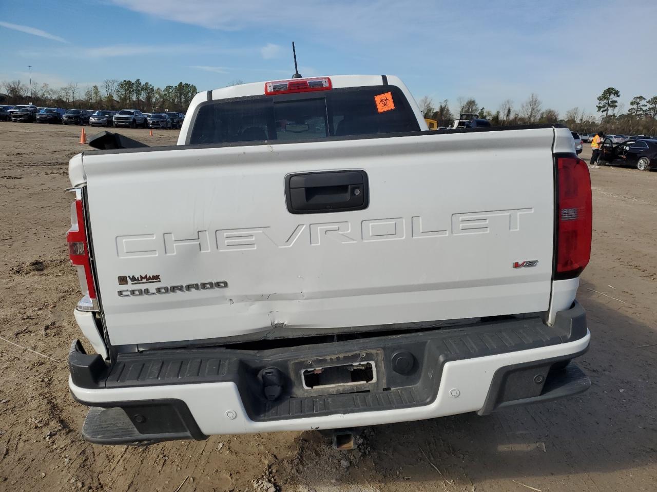 2021 Chevrolet Colorado VIN 1GCGSDEN1M1200745 Copart auction photo, front end / side damage thumbnail 6