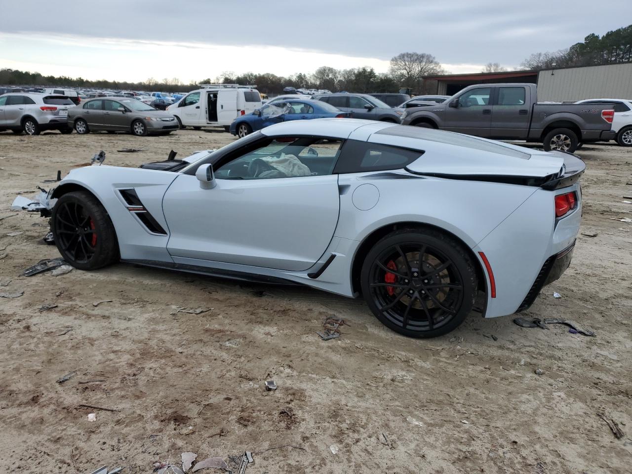 2019 Chevrolet Corvette VIN 1G1YW2D71K5112647 Copart auction photo, front end / all over damage thumbnail 2
