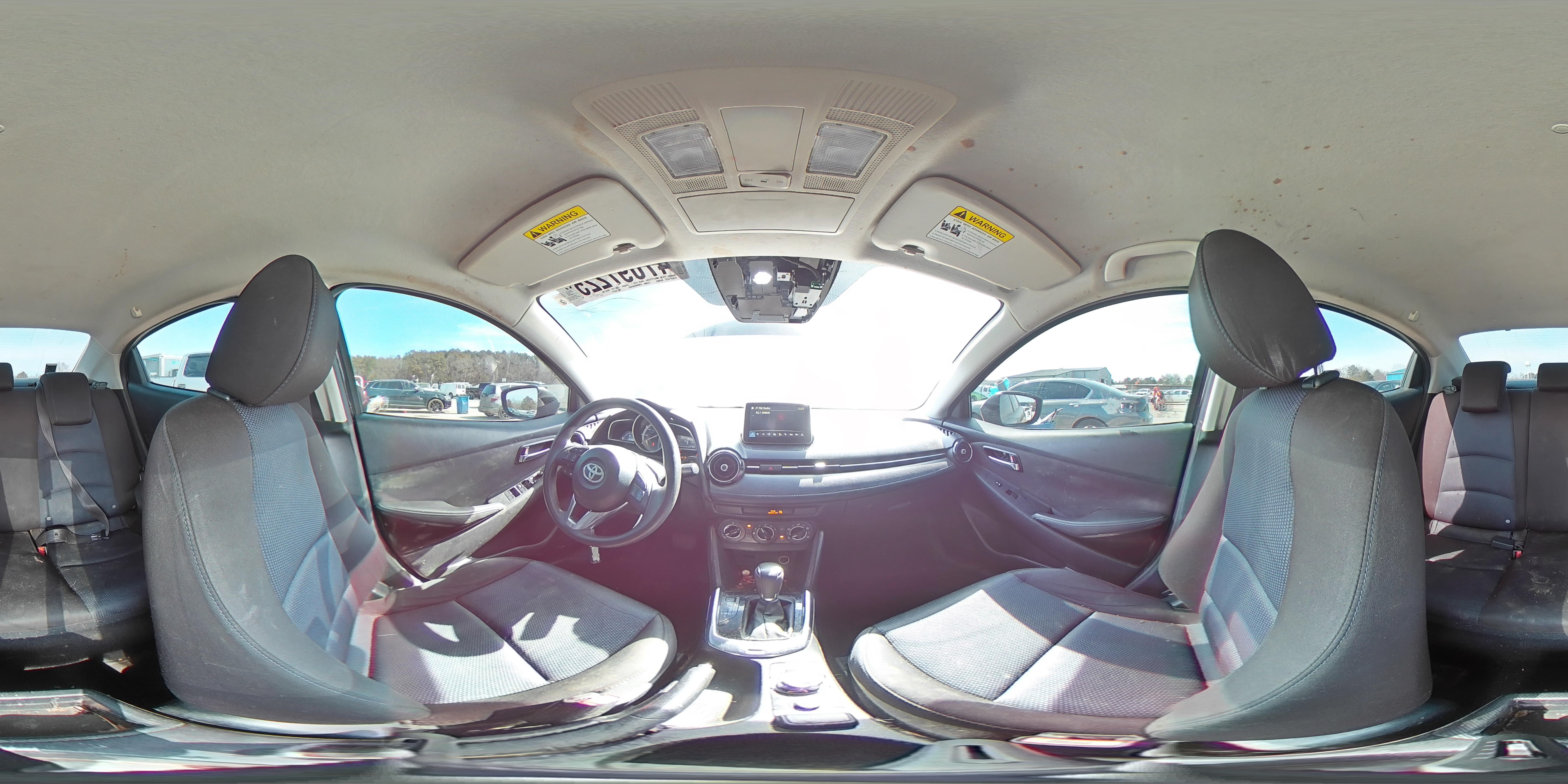 2017 Toyota Yaris VIN 3MYDLBYV1HY182976 Copart auction photo, front end / all over damage thumbnail 13