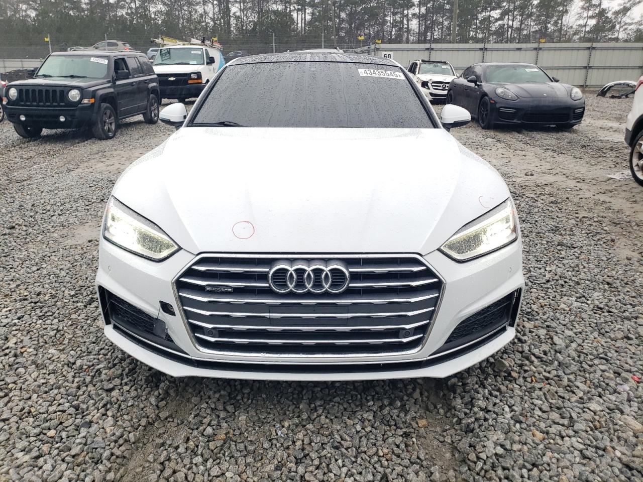 2019 Audi A5 VIN WAUENCF59KA050630 Copart auction photo, rear end / minor dent/scratches damage thumbnail 5